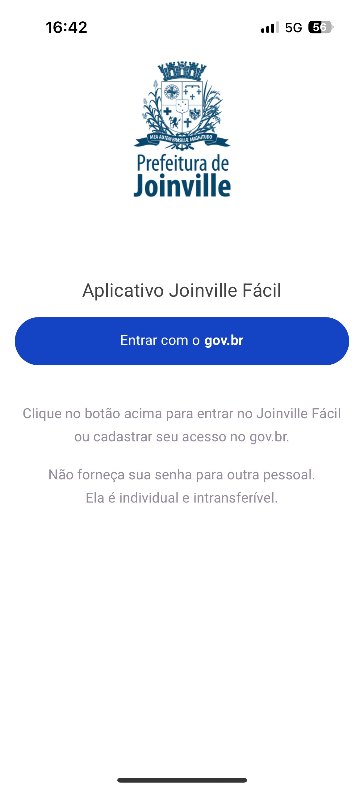 Entrar com gov.br